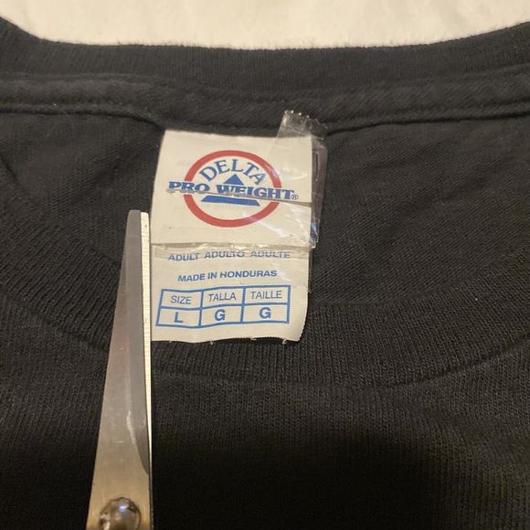 BLACK & WHITE I'M JUST HERE FOR THE FOOD MENS T-SHIRT SIZE LARGE GRAPHIC TEE FUN - Picture 3 of 13